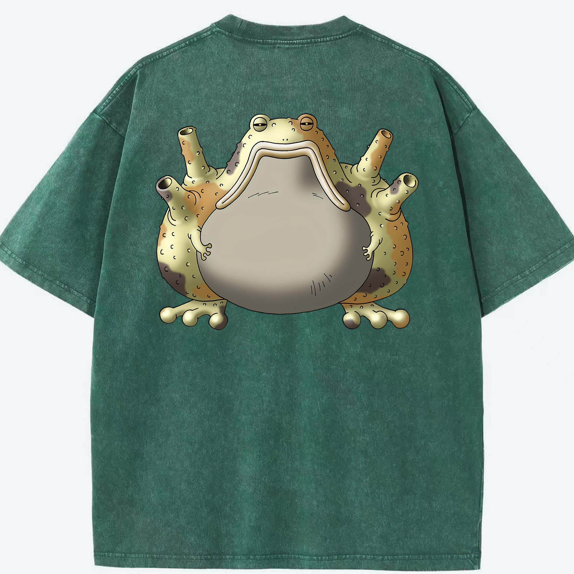 （画像用） ドラゴンクエスト Doragon Kuesuto Dragon Quest 綿100% ヴィンテージ風 半袖Tシャツ（背面プリント）